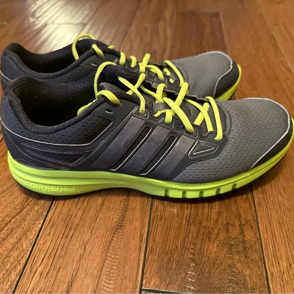 Adidas Men's Galactic Elite Running Shoe Grey/Solar Yellow 10.5‎